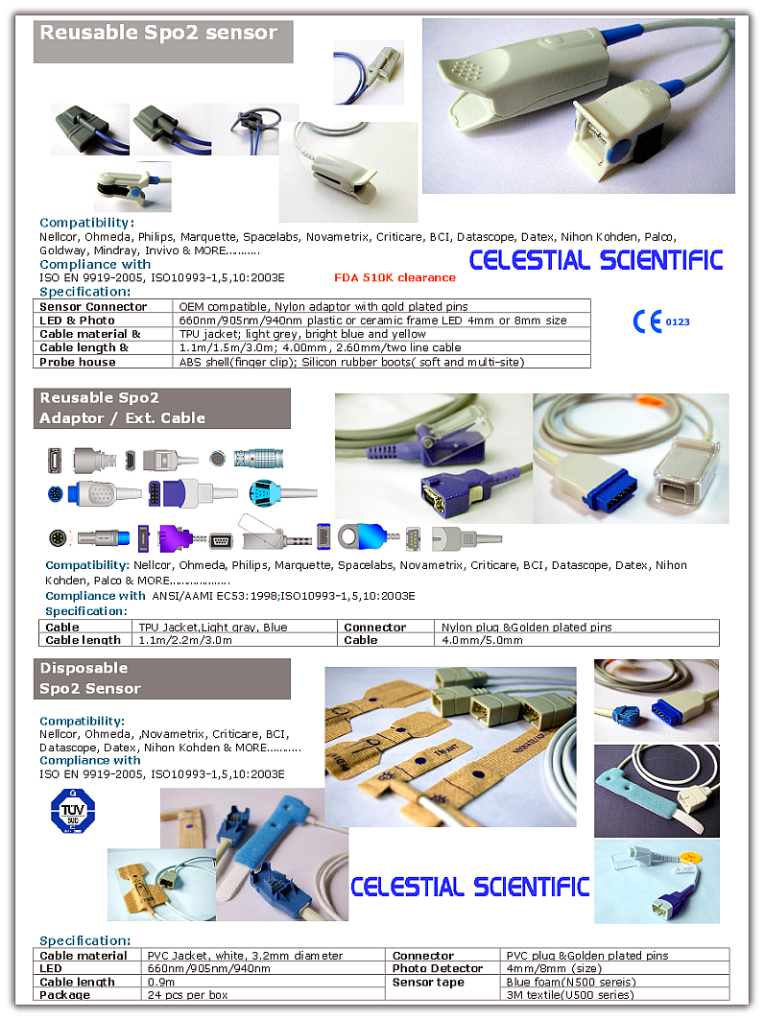 SPO2 Cross Reference Chart